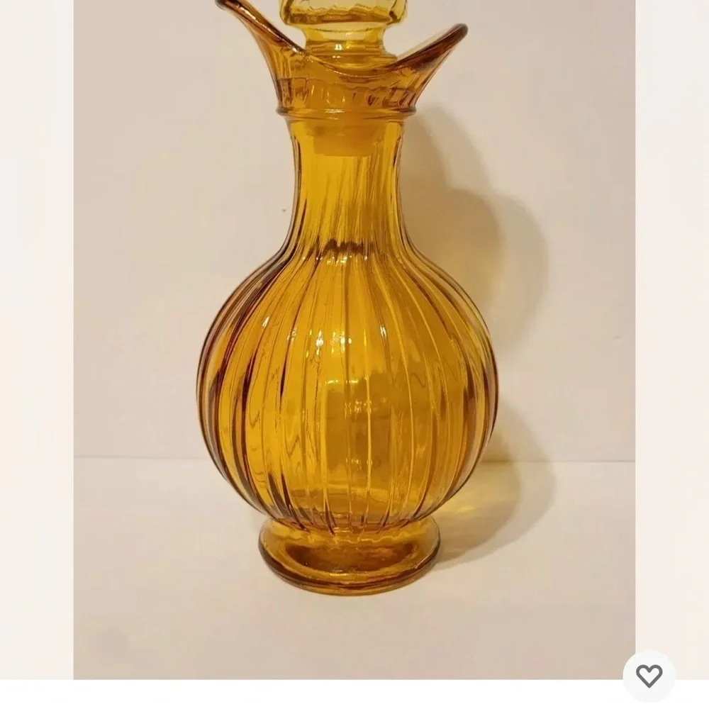 Vintage Avon Amber Bubble Bath Container